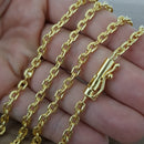 Corrente Banhado Ouro 18k Cadeado 4mm-60cm