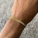 Pulseira Banhada Ouro 18k Groumet 5mm-20cm