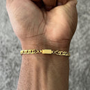 Pulseira Banhada Ouro 18k Groumet 5mm-20cm