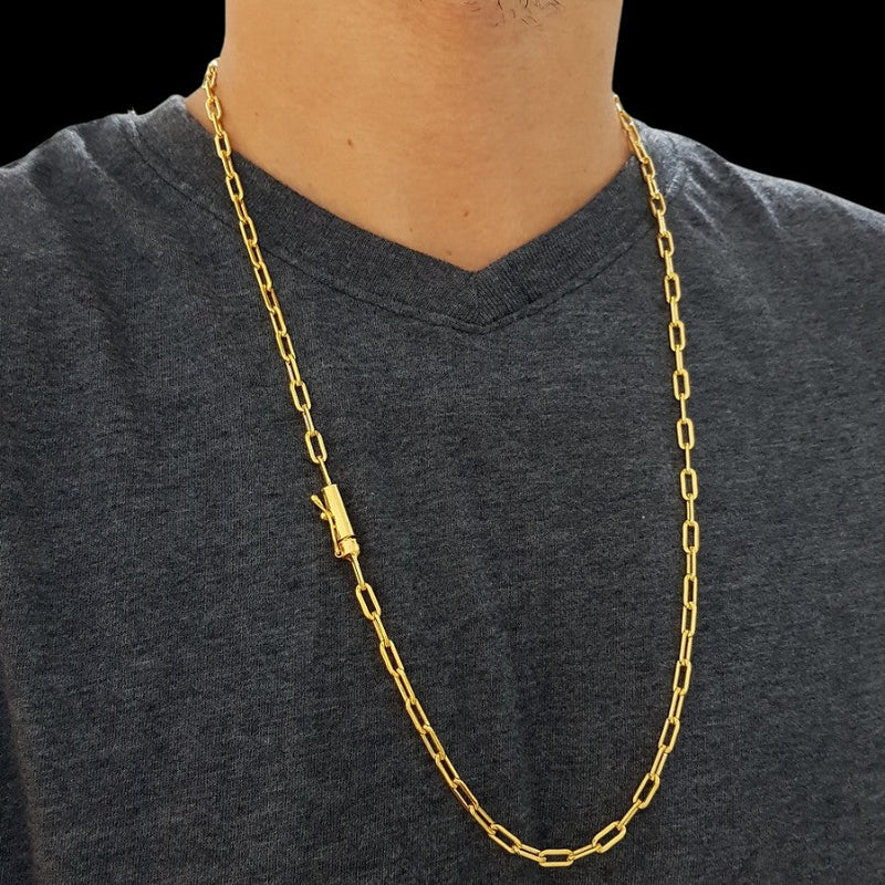 Corrente Banhado Ouro 18k Cartier 4mm-60cm