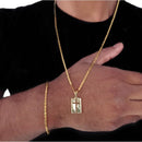 Kit Banhado Ouro 18k Piastrini Corrente 2mm-60cm + Pulseira 2mm-18cm + Pingente Cruz